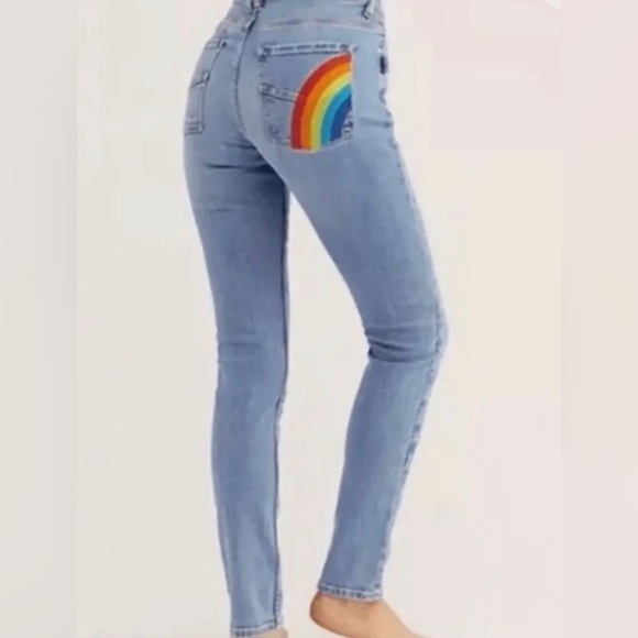 Zadig & Voltaire Denim - Zadig & Voltaire Rainbow Pocket Jeans Ciel Davida Bleu 27 Women